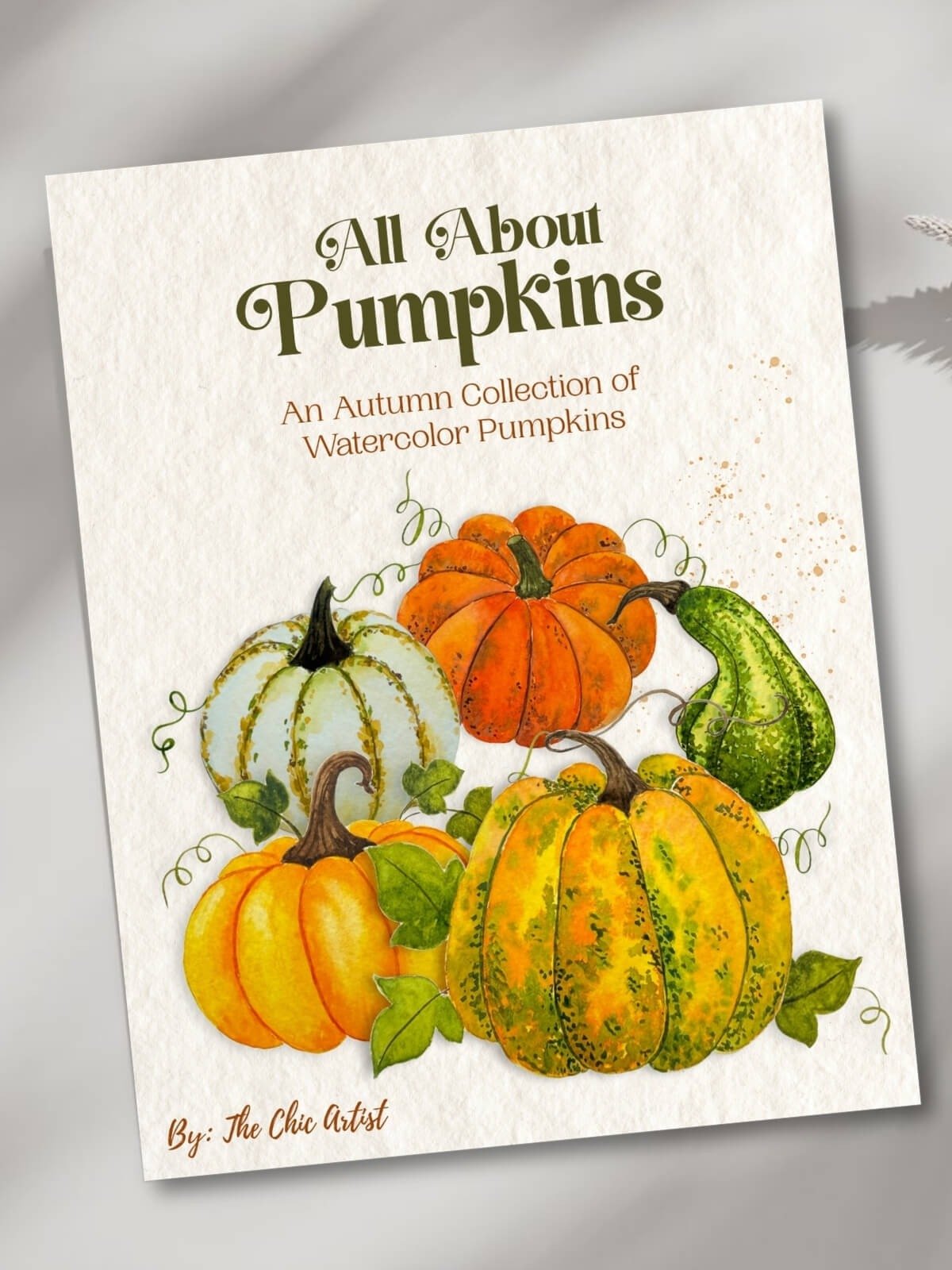 All About Pumpkins: An Autumn Collection of Watercolor Pumpkins - eBook product image (1)