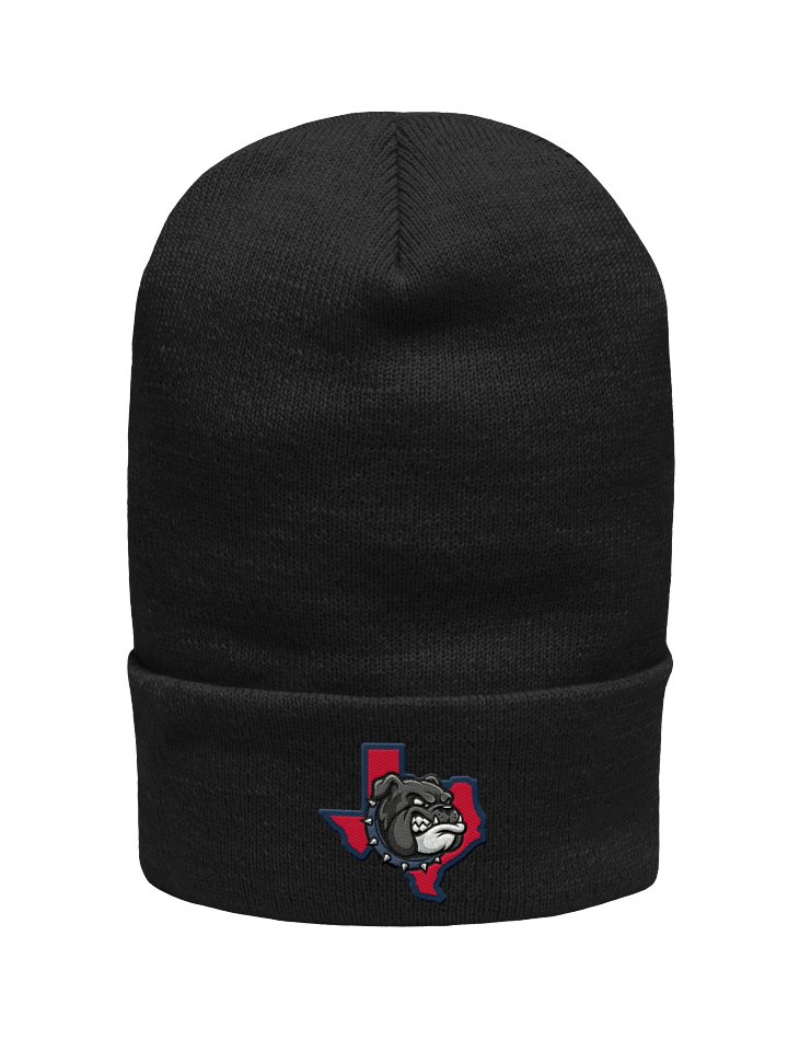 Bulldog Spirit Knit Beanie - Blue on Red product image (4)