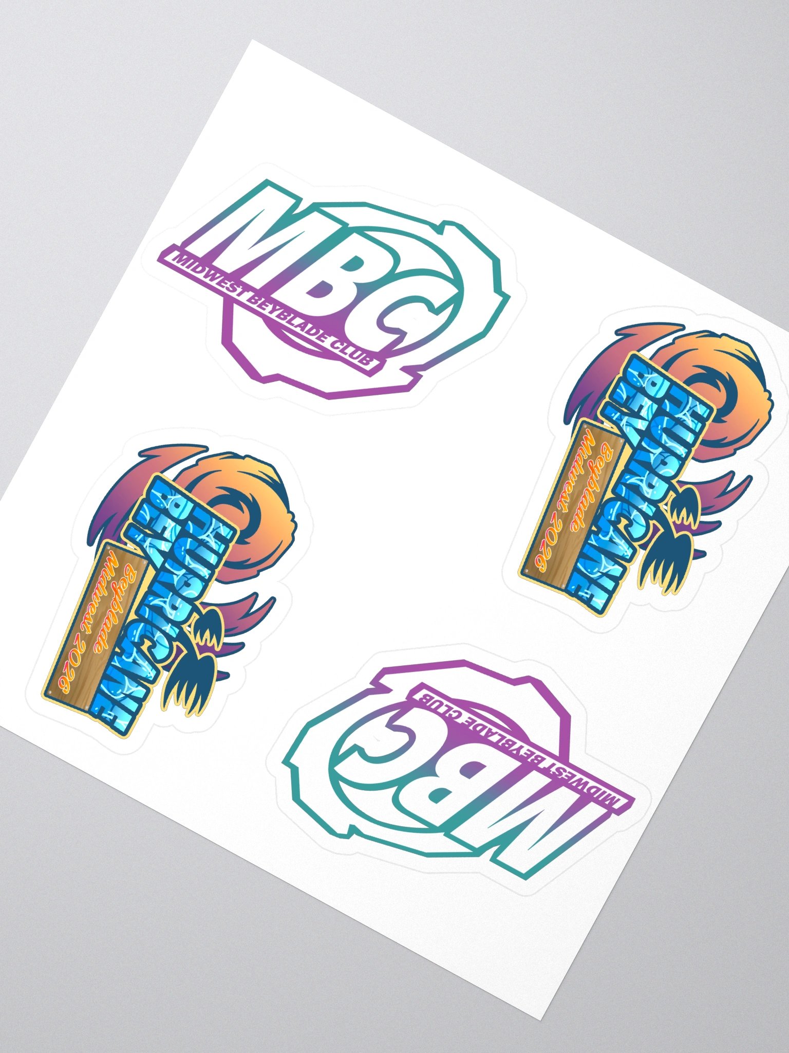 Midwest Beyblade Club 2026 Sticker Set product image (2)