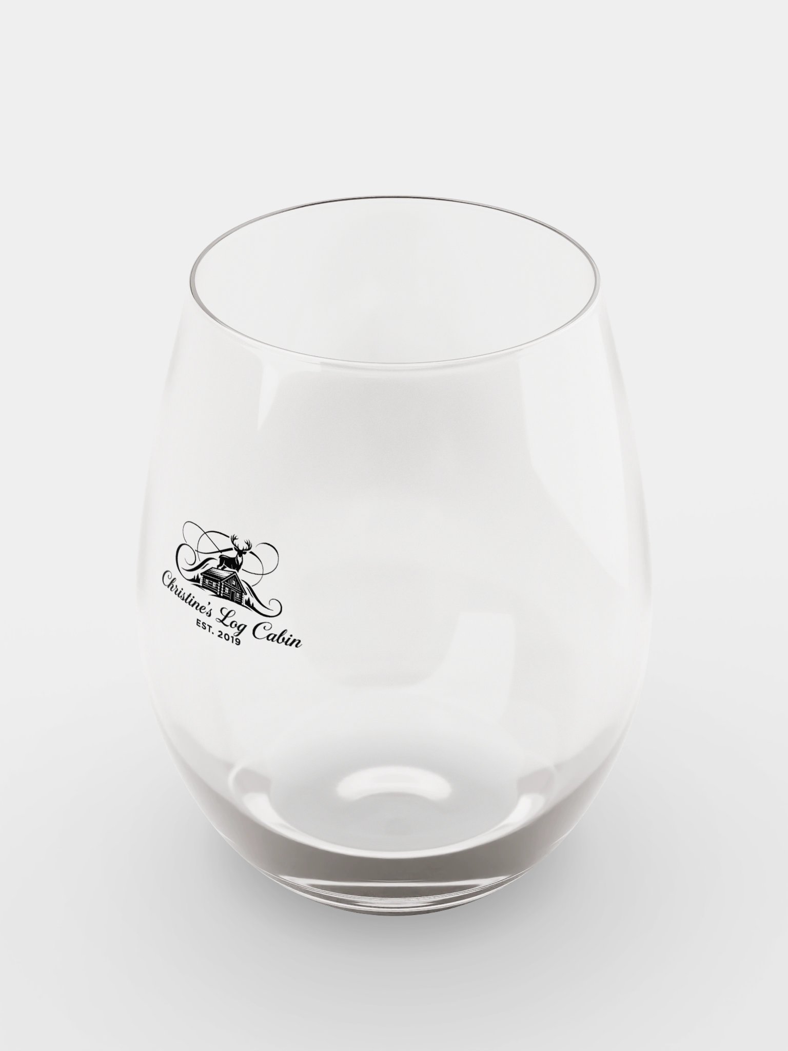 Christine's Log Cabin Stemless Wine Glass product image (5)