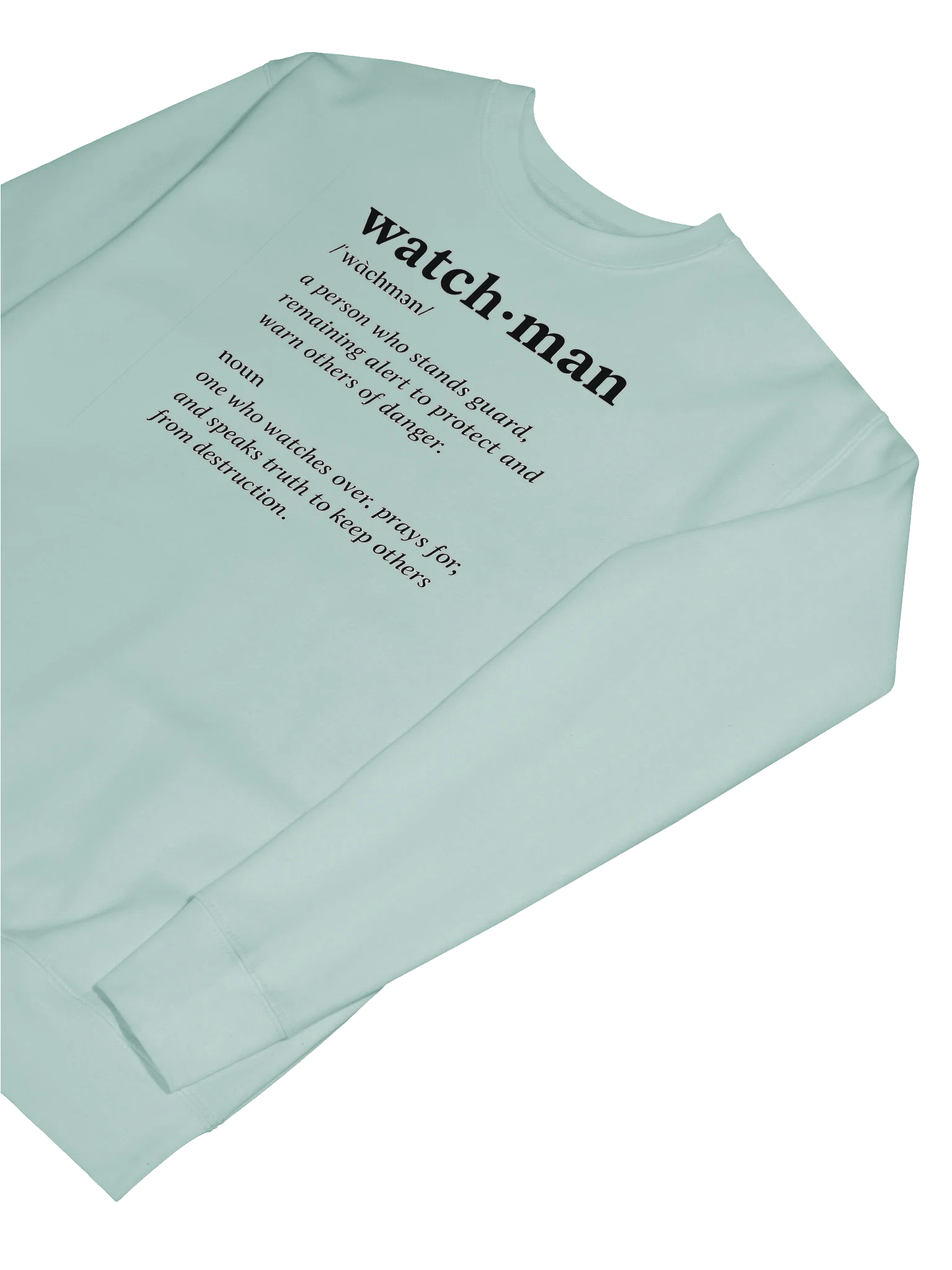 Watchman Sweatshirt | Ezekiel 33:7 | Stand Alert. Pray Boldly. Speak Truth. product image (7)