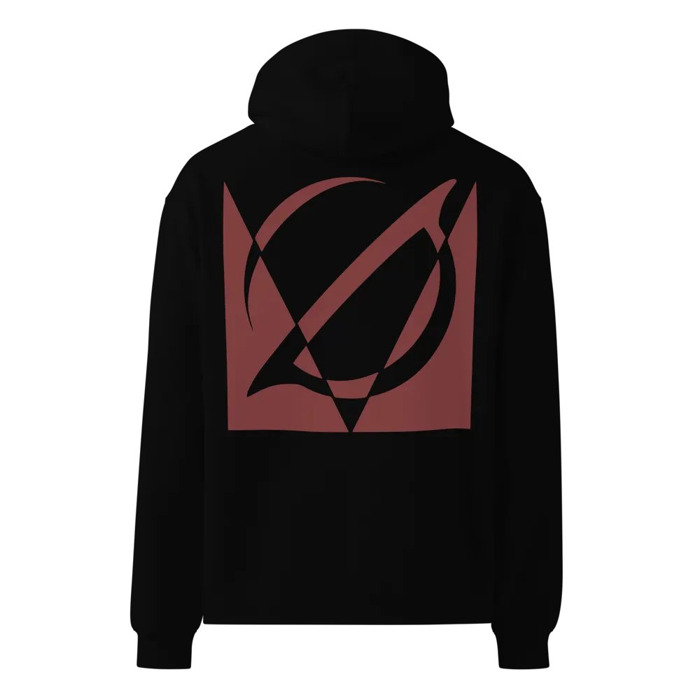 VACIO NEGATIVE {NULL} Logo Relaxed Fit Hoodie (RED) product image (5)