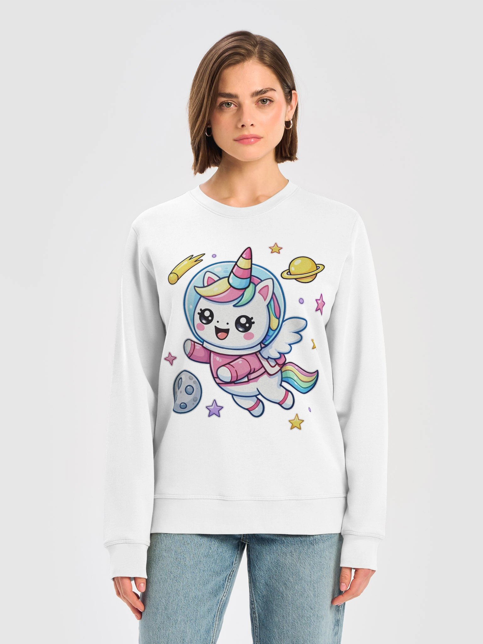 Galactic Unicorn Organic Sweatshirt product image (1)