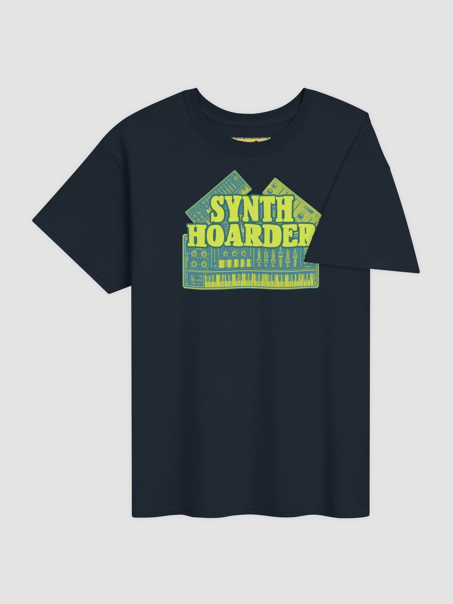 SYNTH HOARDER, by Frank Fonik Unisex t-shirt product image (4)
