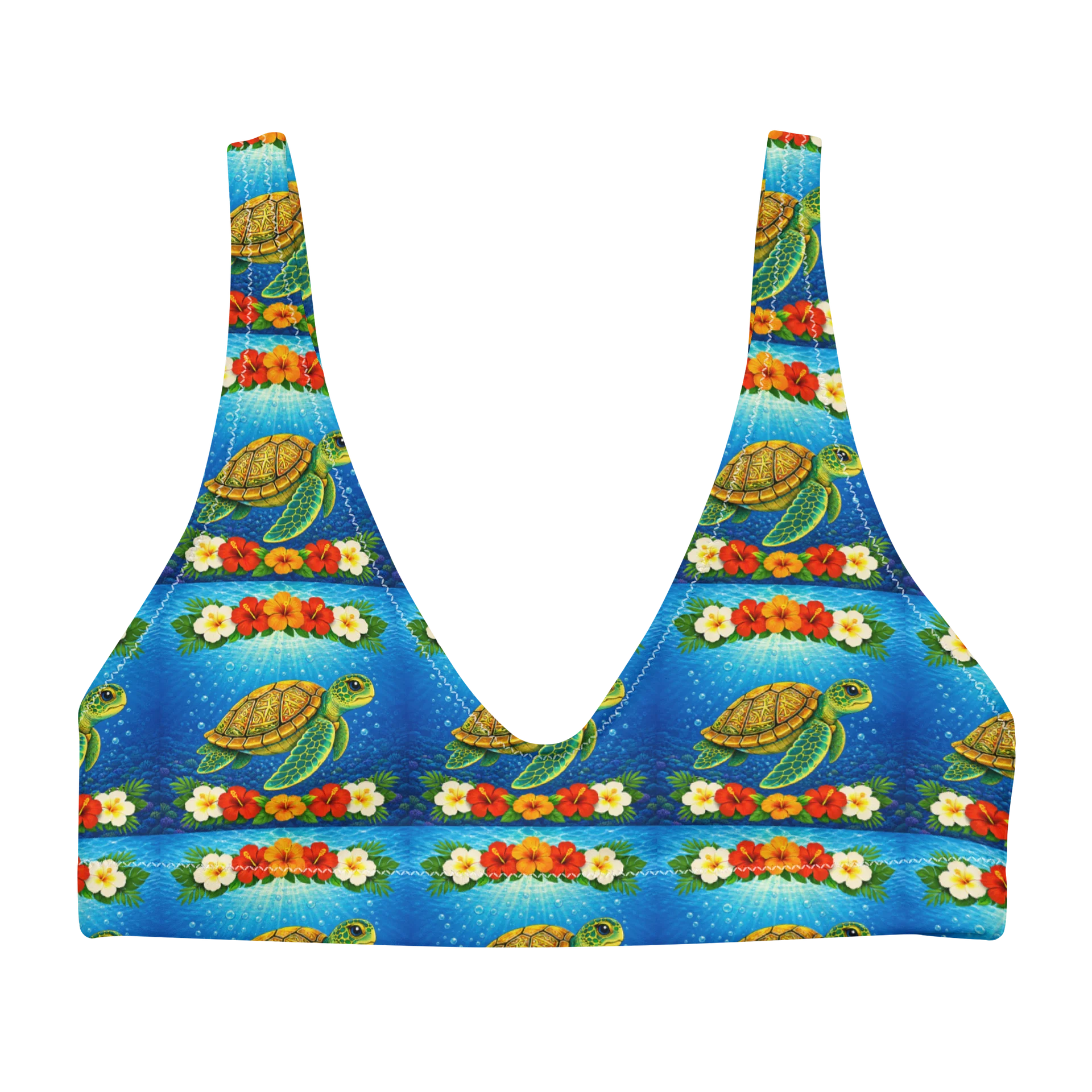 Turtle Bloom Bikini Top product image (1)