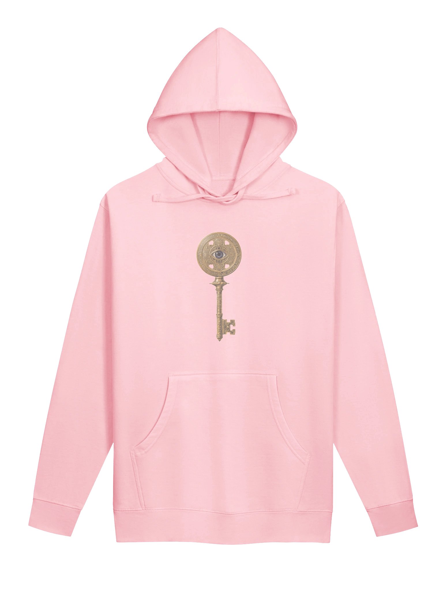 The Gatekeeper’s Key – Light Pink Horizon Edition (Front & Back Print) | Unisex Midweight Hoodie product image (1)