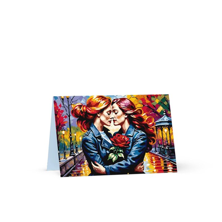 Lesbe Valentines, Luminous Love Card product image (4)