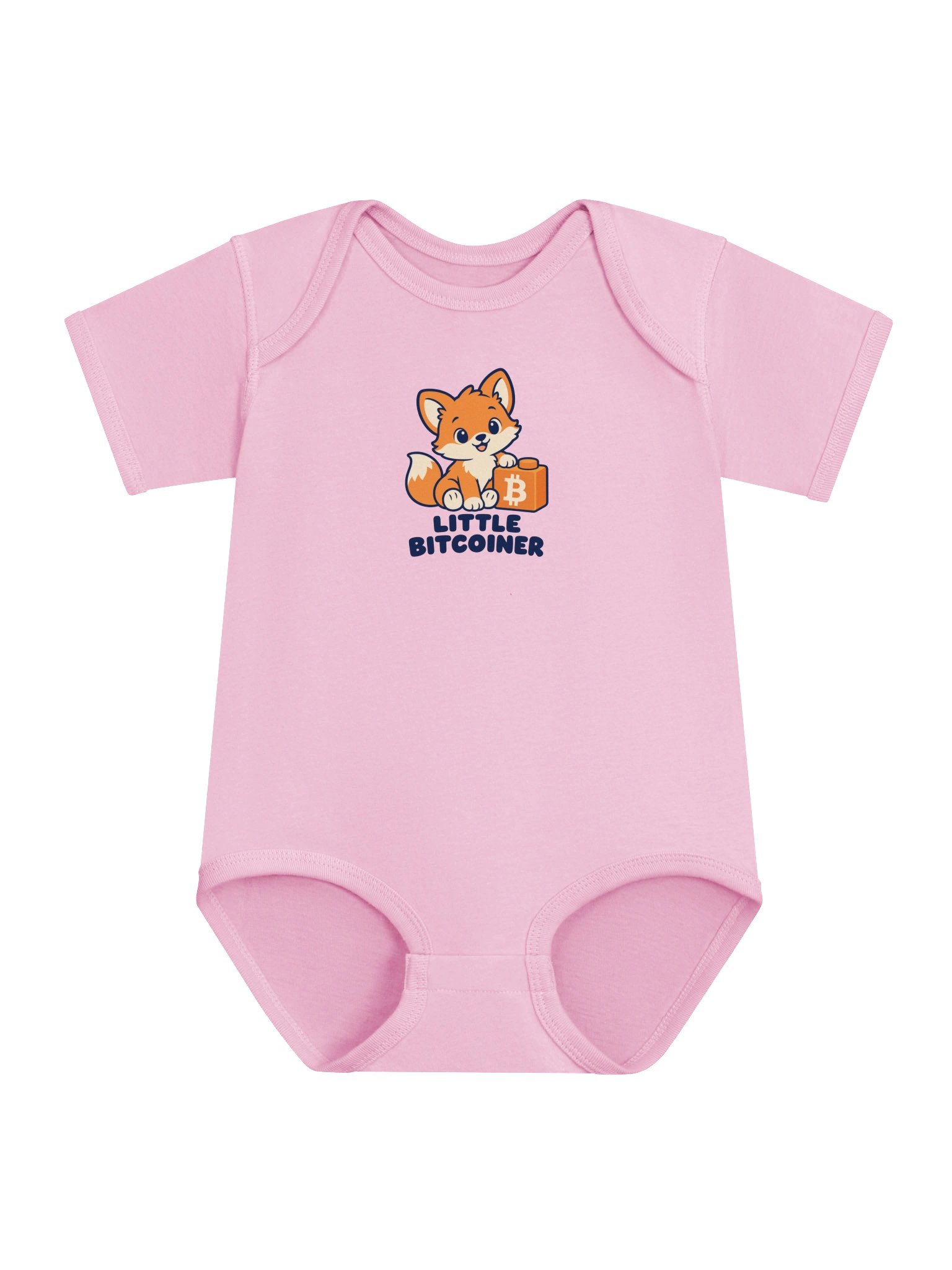 Little Bitcoiner Fox Baby Bodysuit product image (3)