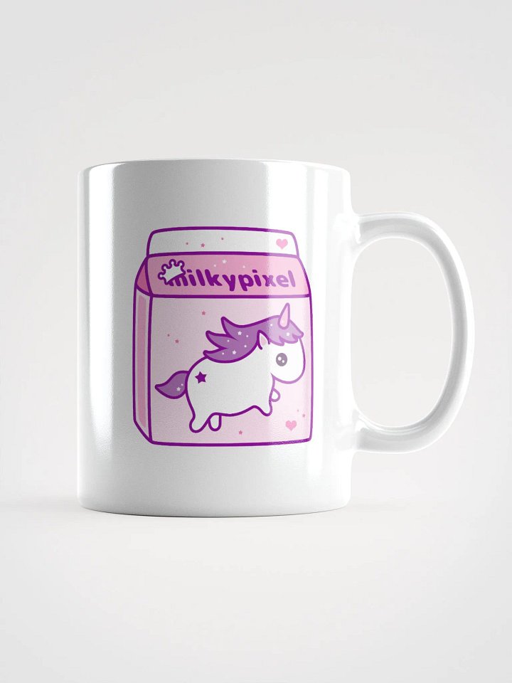 Milky Pixel Logo Glossy Enamel Mug product image (1)