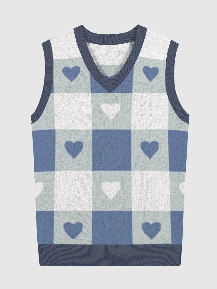 TeddyChan Plaid Vest - Blue product image (4)