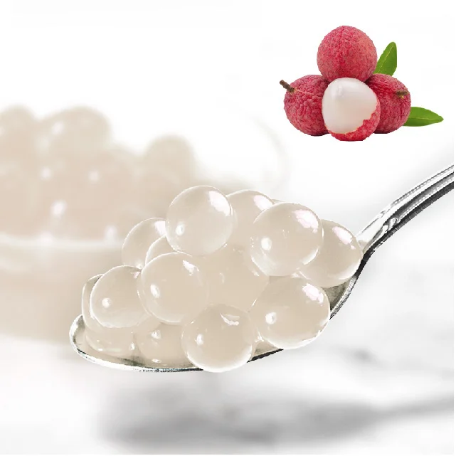 Litchi Popping Boba Crystals Delicious Flavour product image (2)