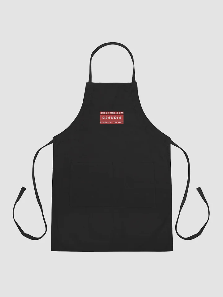 Cooking Con Claudia Embroidered Apron Seriously The Best!!! (RED) product image (2)