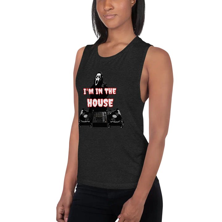 Ghostface in the house Bella+Canvas Women's Flowy Muscle Tank product image (2)