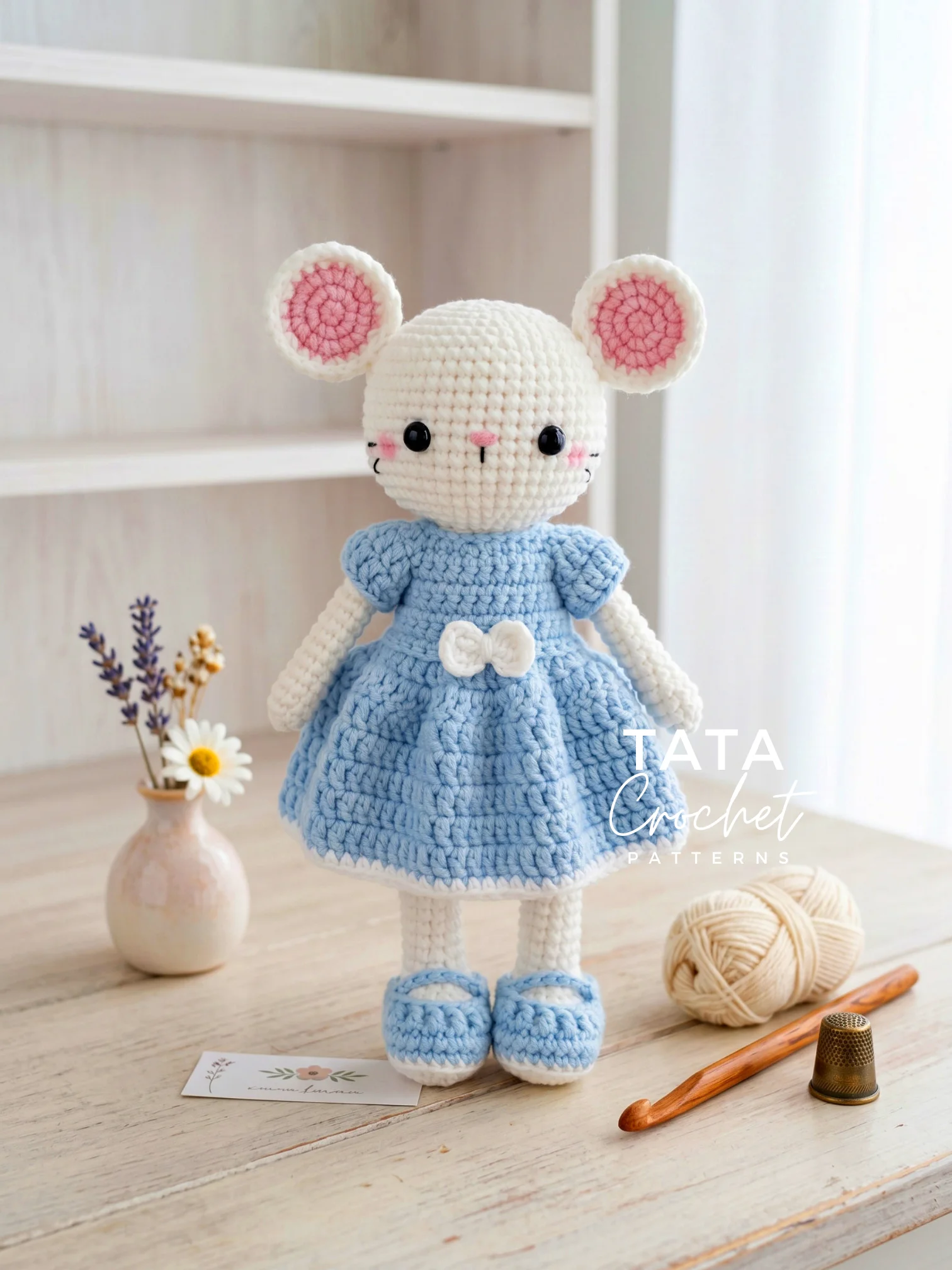 PDF Pattern | Maya the Clever Mouse – Amigurumi Animal Doll Crochet Pattern product image (4)