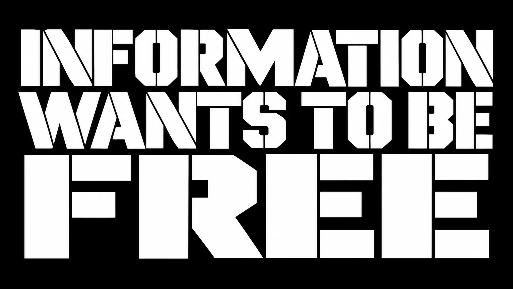 Information Wants to Be Free – Sticker product image (1)