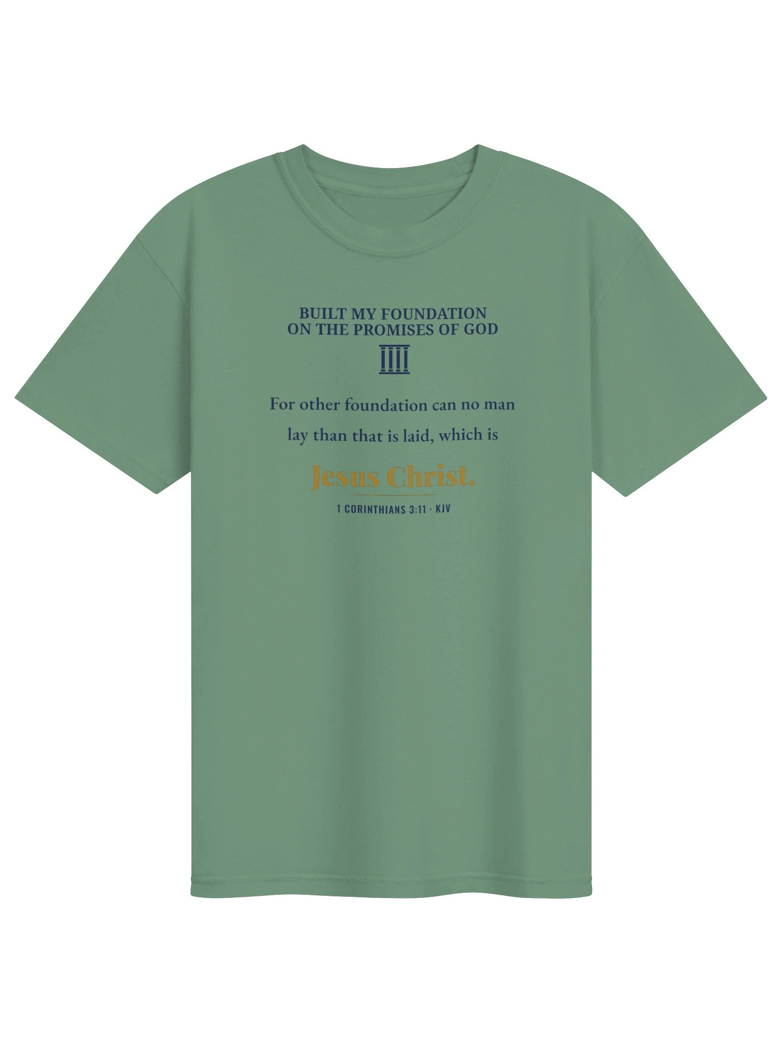 Built on the Promises — 1 Corinthians 3:11 Tee product image (1)