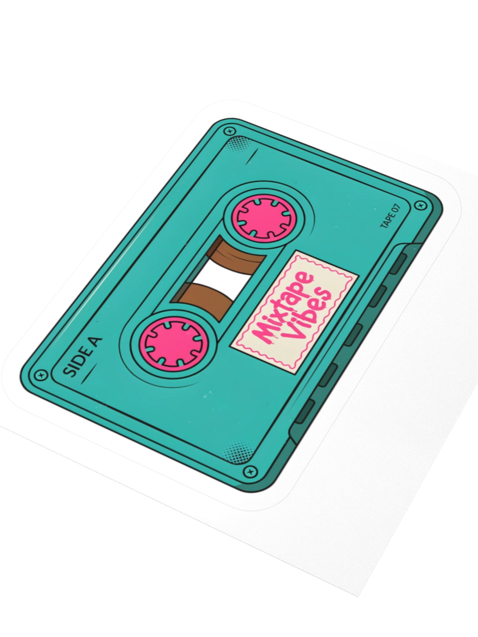 Mixtape Vibes Cassette Kiss Cut Sticker product image (7)