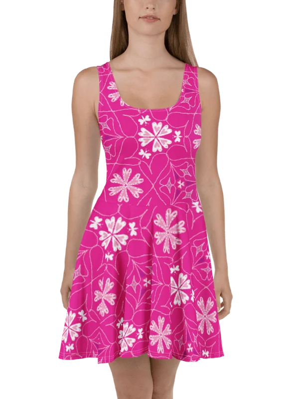 Hearts Blooming Skater Dress | Fit & Flare | Monique Faella Designs™ product image (7)