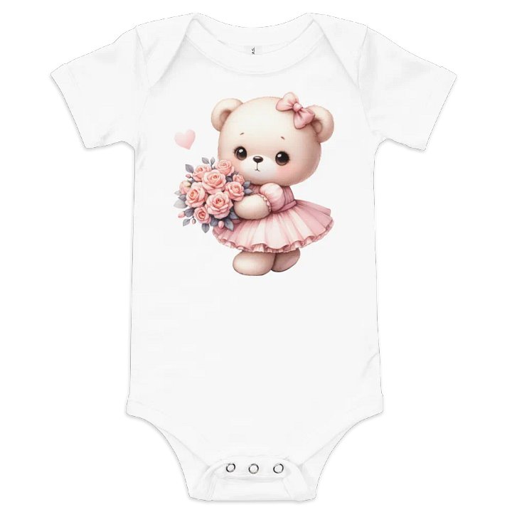 Glowing Teddy Bear Baby Onesie product image (1)