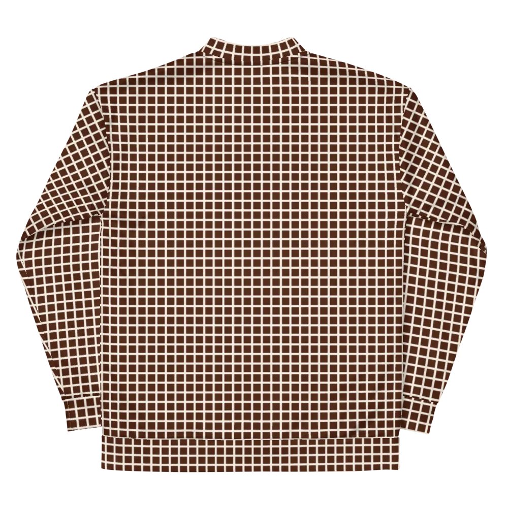 Graph Check Brown and Cream Bomber Jacket product image (12)