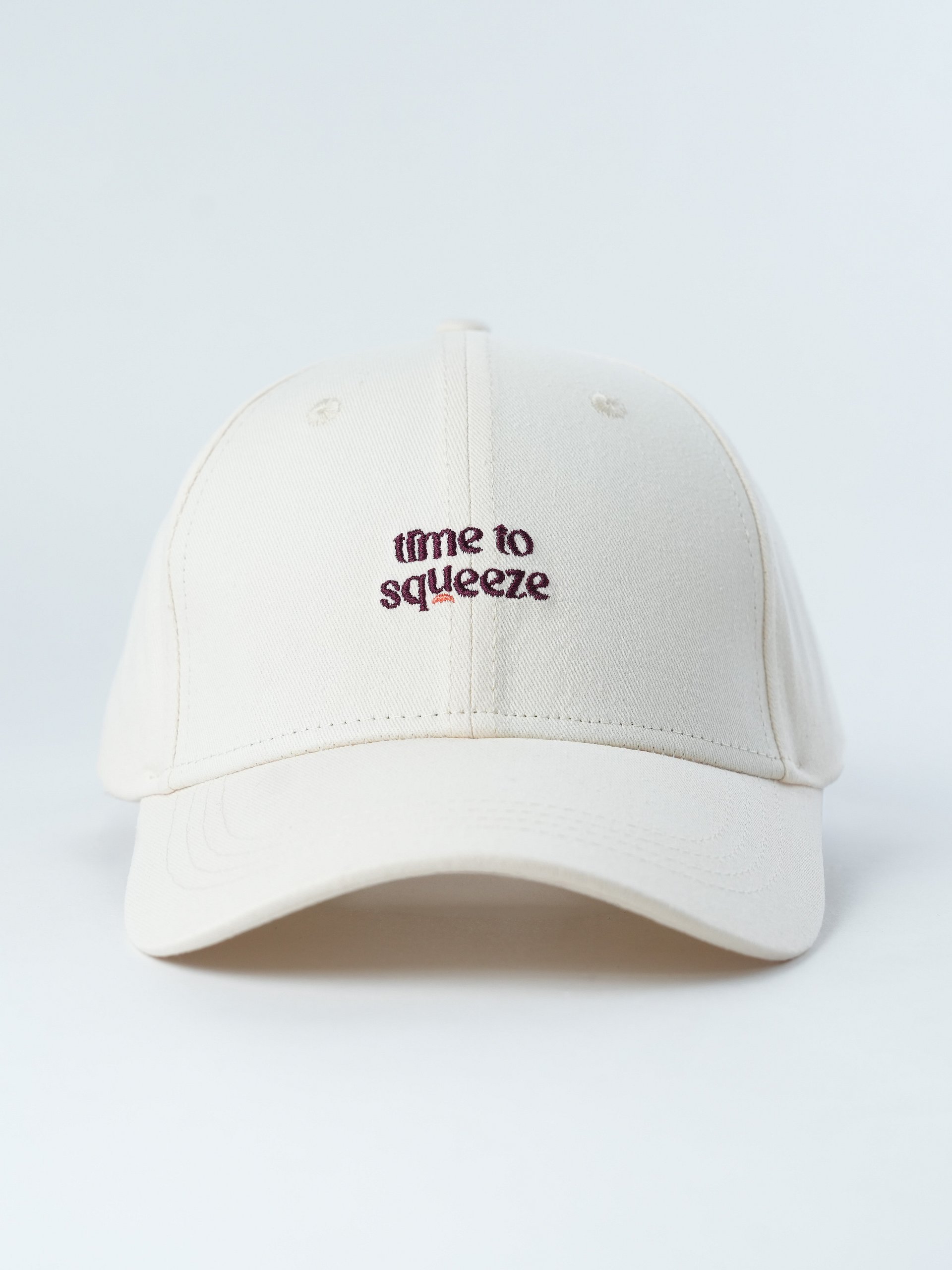 Time to Squeeze Baseball Hat (Cream) product image (1)