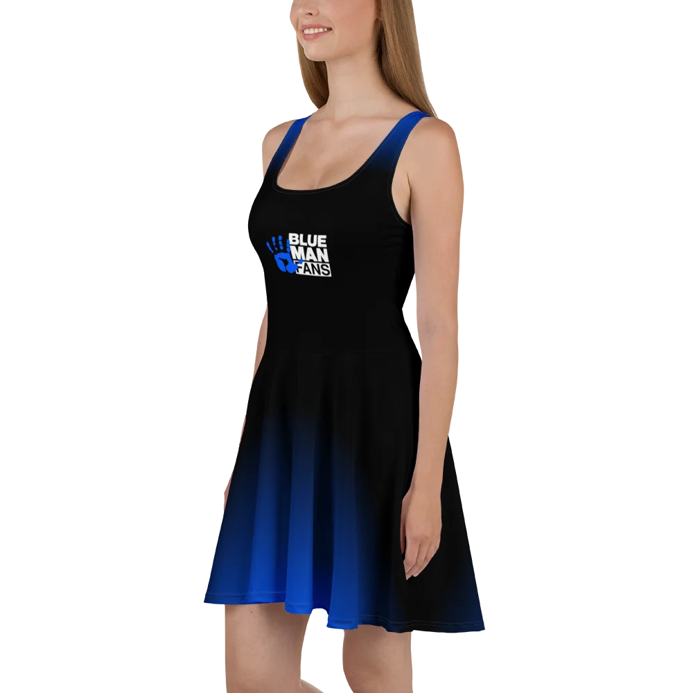 Blue Man Fans Gradient Dress product image (1)
