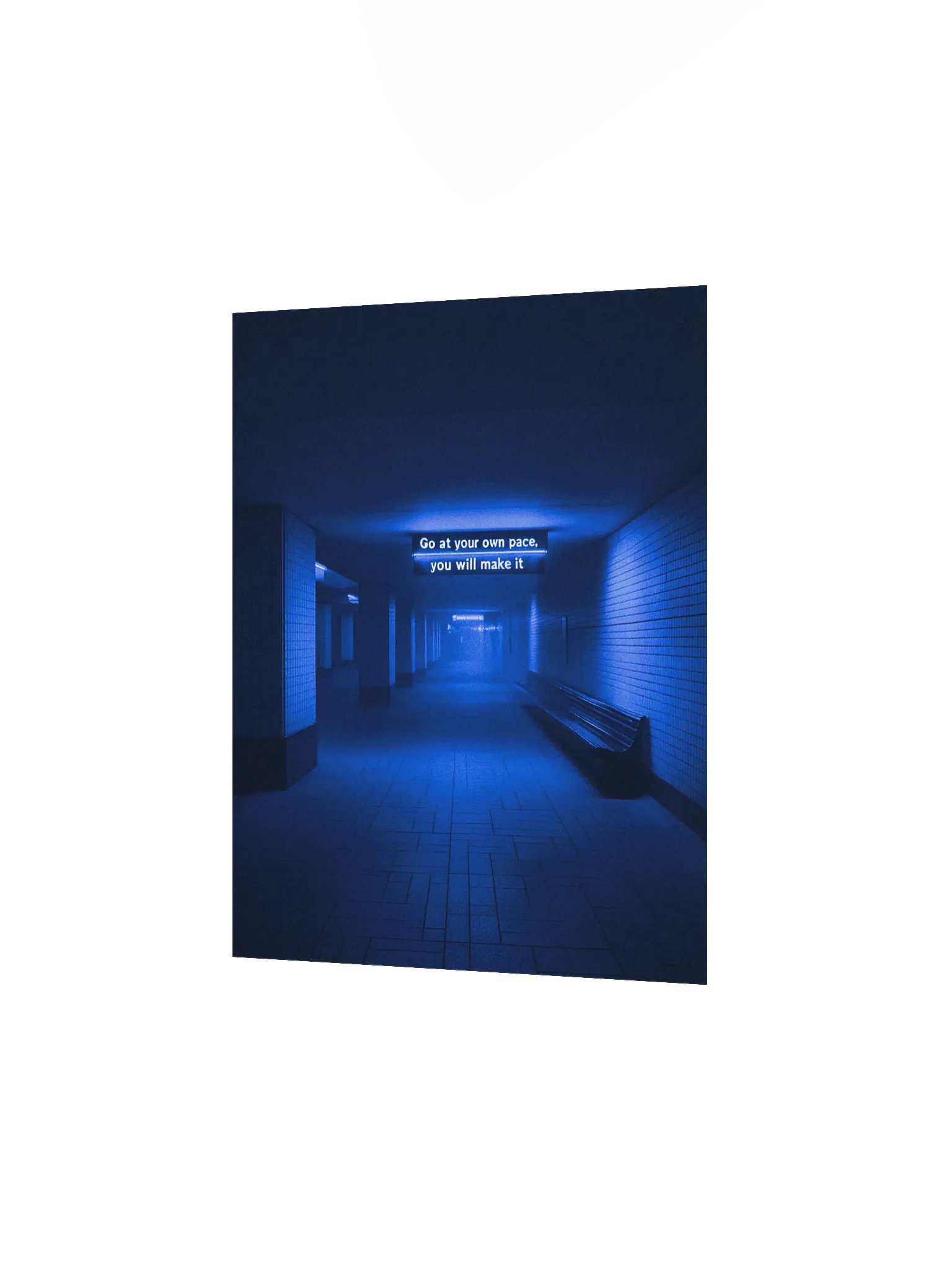 "Go at your own pace" Matte Poster product image (2)