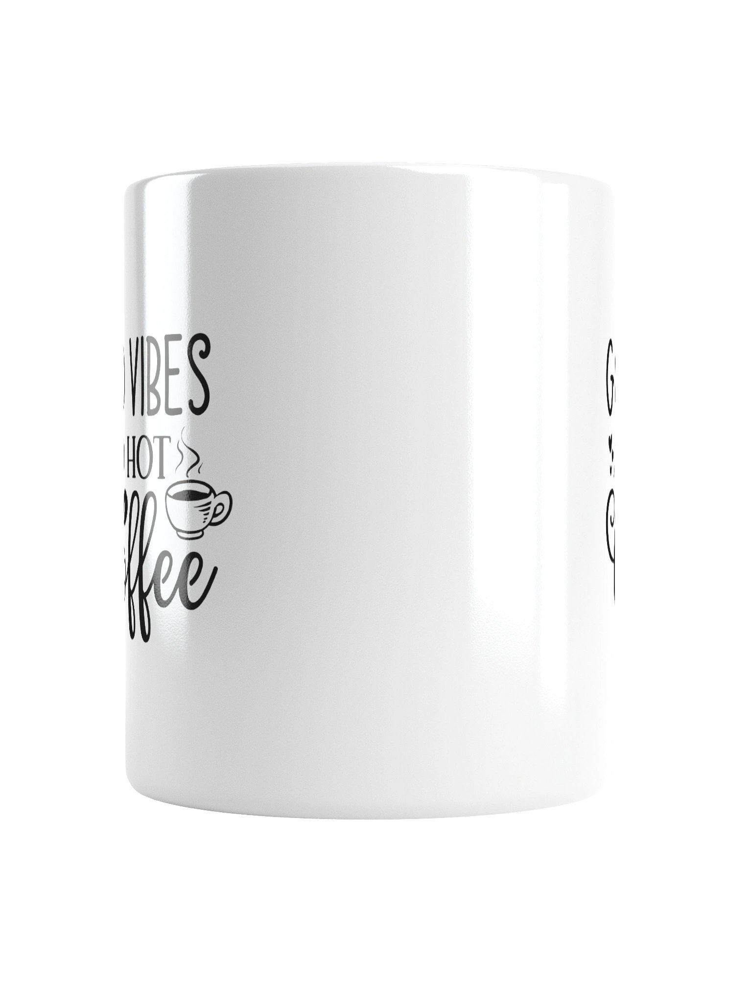 Good Vibes and Hot Coffee Funny Mug - Cute Positive Coffee Lover Ceramic Cup Gift product image (16)
