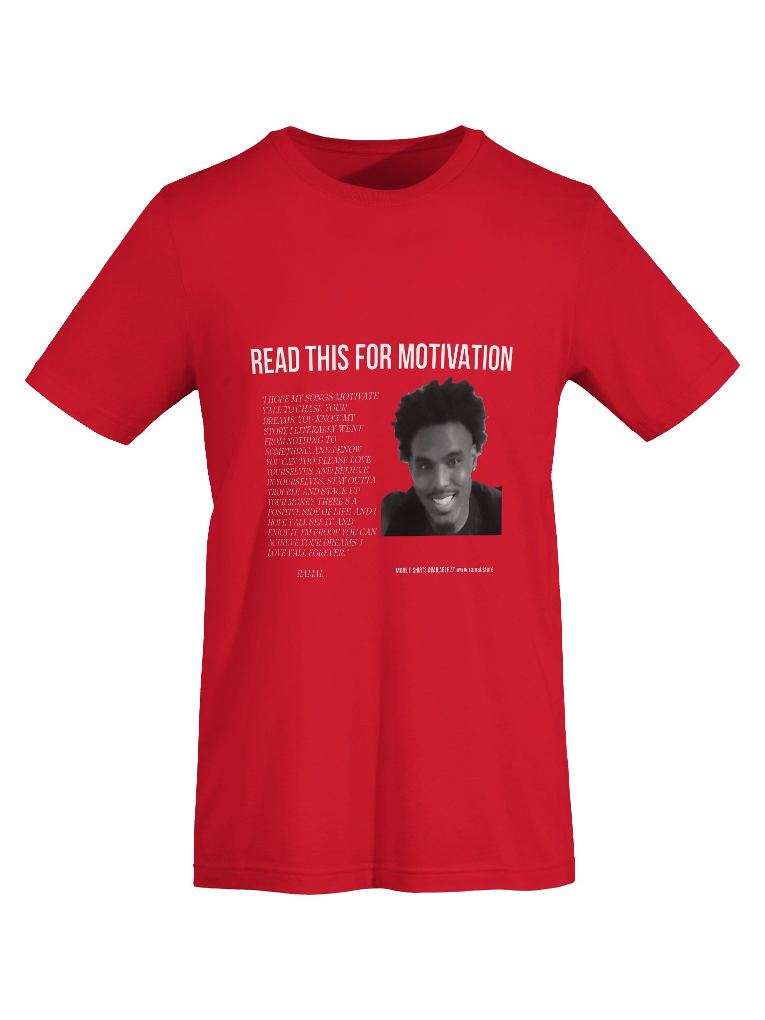 RED MOTIVATIONAL T-SHIRT product image (5)
