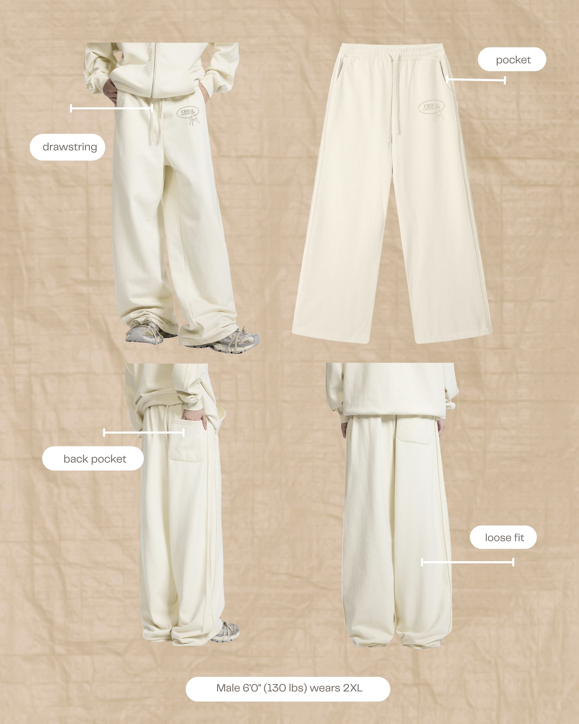 Milky sweatpants product image (2)