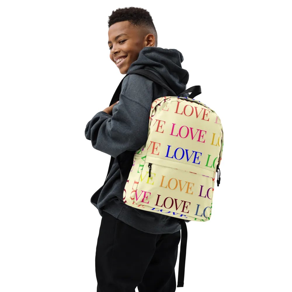 Love Grid All-Over Print Backpack product image (7)