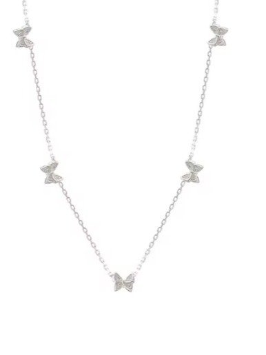 عقد "فراشات الضياء" – سحر الطبيعة بالفضة 925 product image (1)