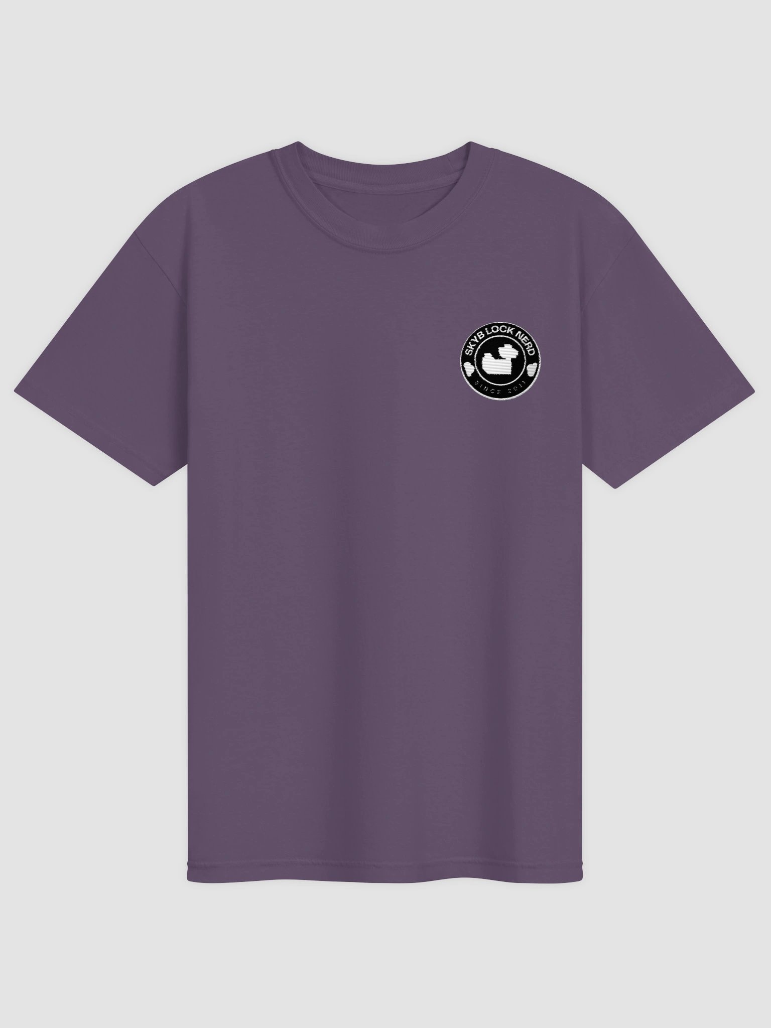 Skyblock Nerd Embroidered Patch Tee (Dark Series) product image (1)