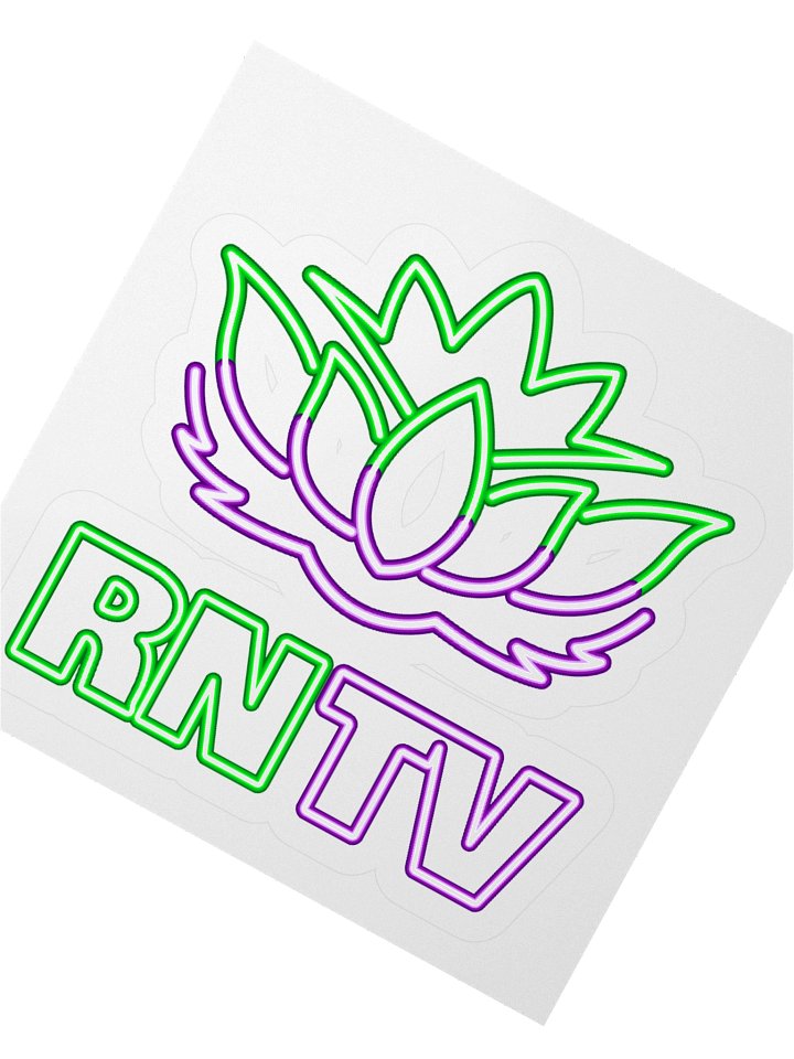 RNTV Lotus Kiss-Cut Sticker product image (2)