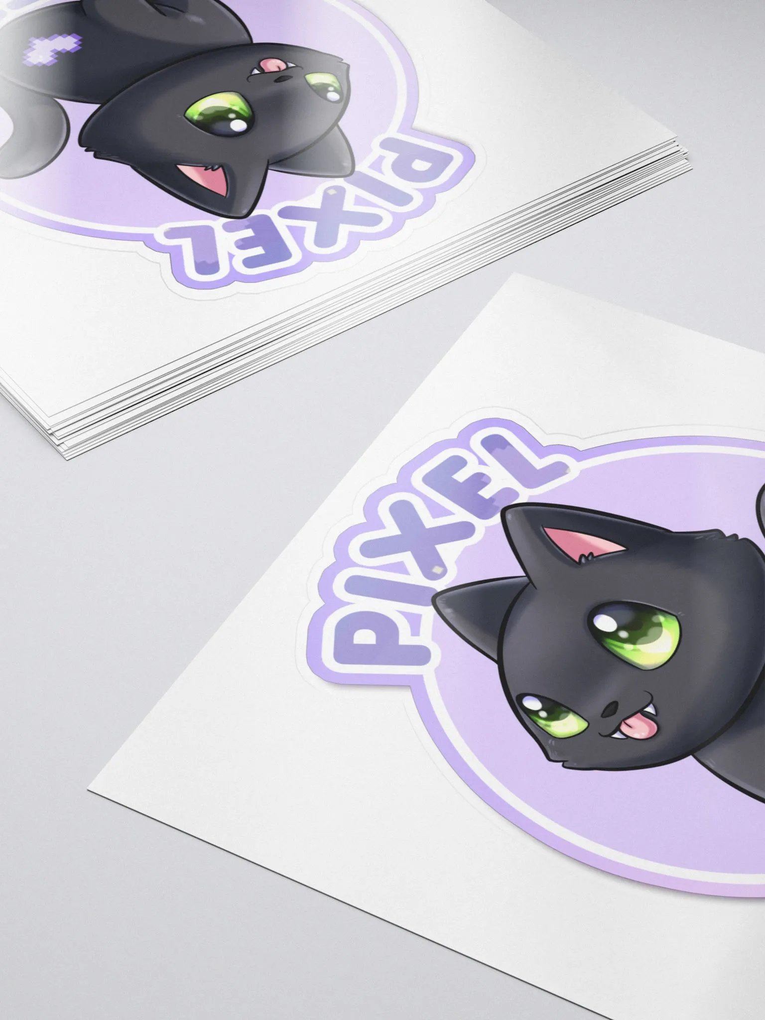 Pixel Kitten Kitty Logo Sticker product image (5)