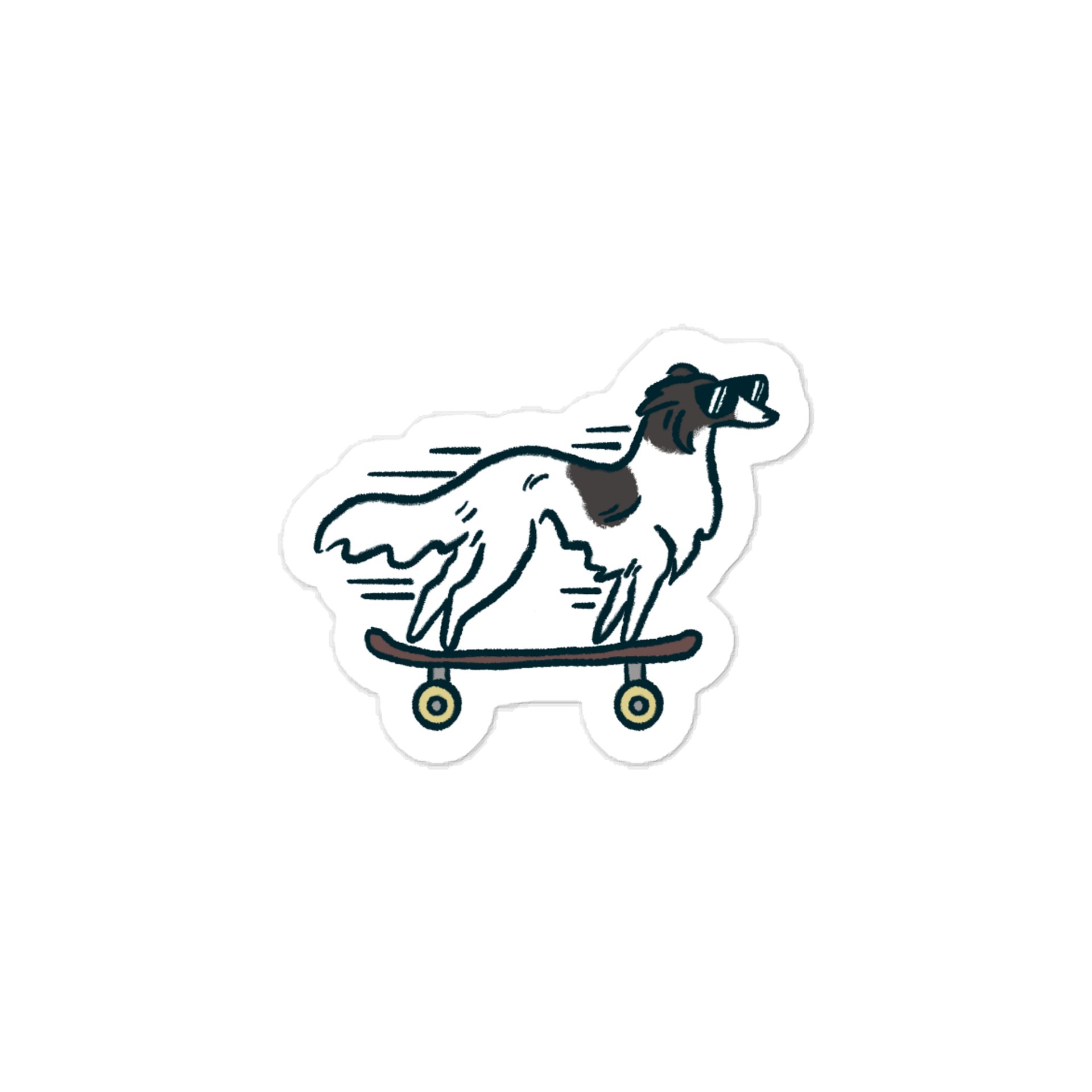 Fast Dog Sticker - Black Spotted product image (1)