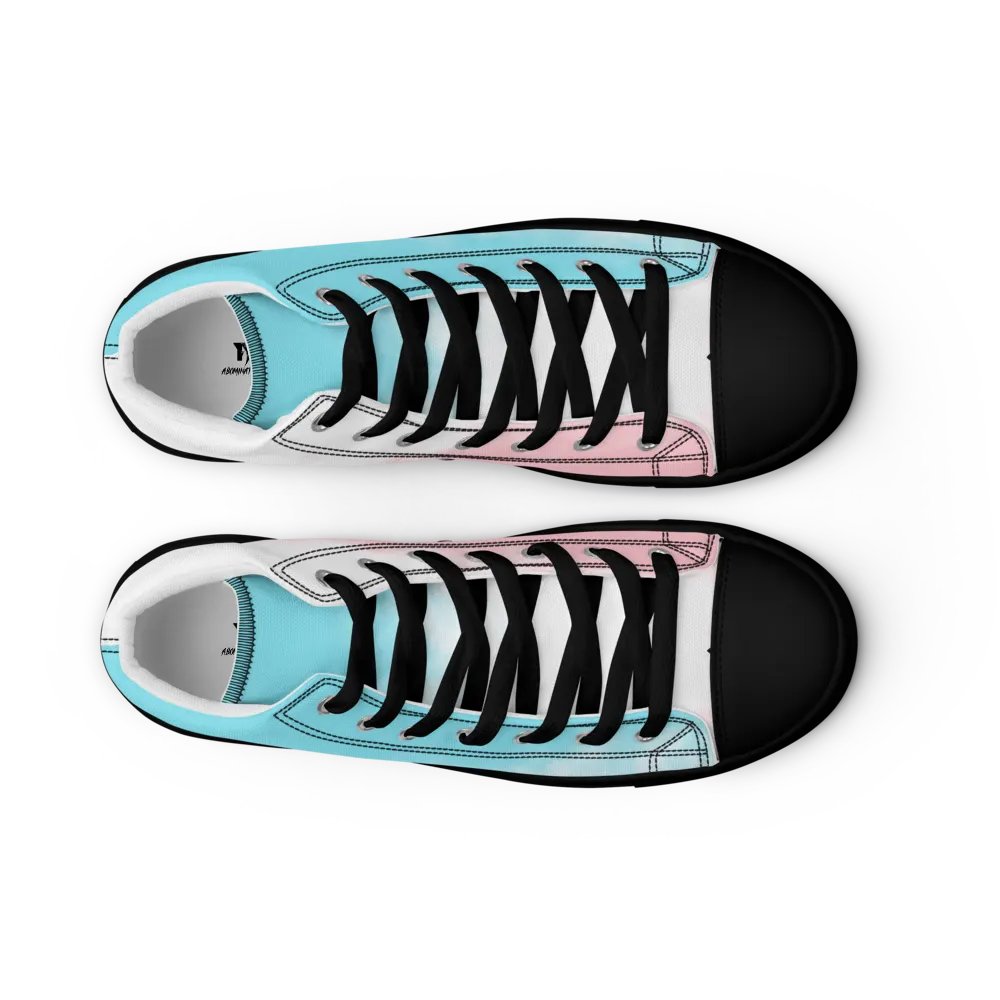 Pastel Dreams High Top Canvas Shoes product image (9)