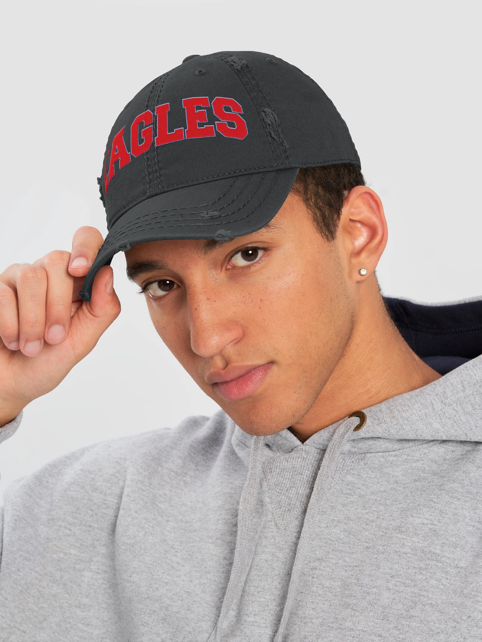 Eagles Distressed Collegiate Hat product image (15)