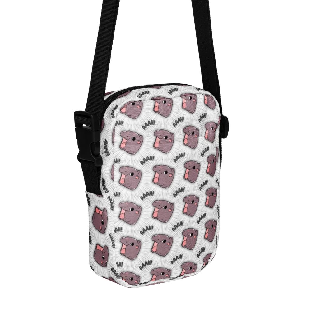 MOODENG'S WHITE AAAH! UTILITY CROSSBODY BAG! product image (5)