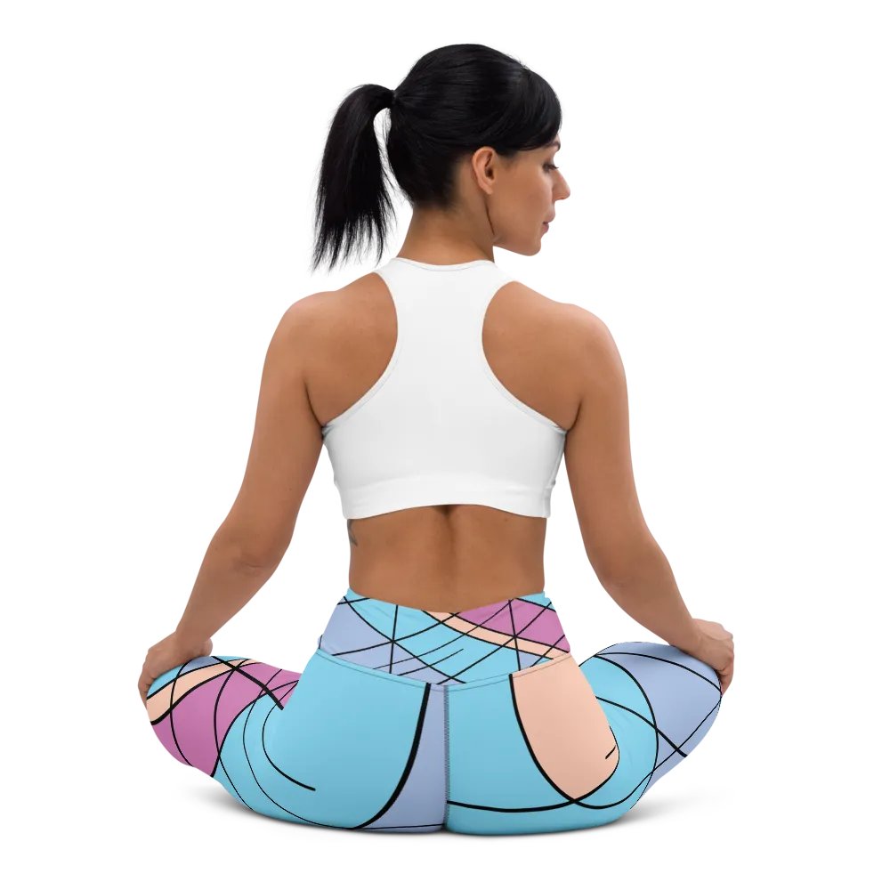 Cool Colorful Geometric Yoga Leggings product image (12)