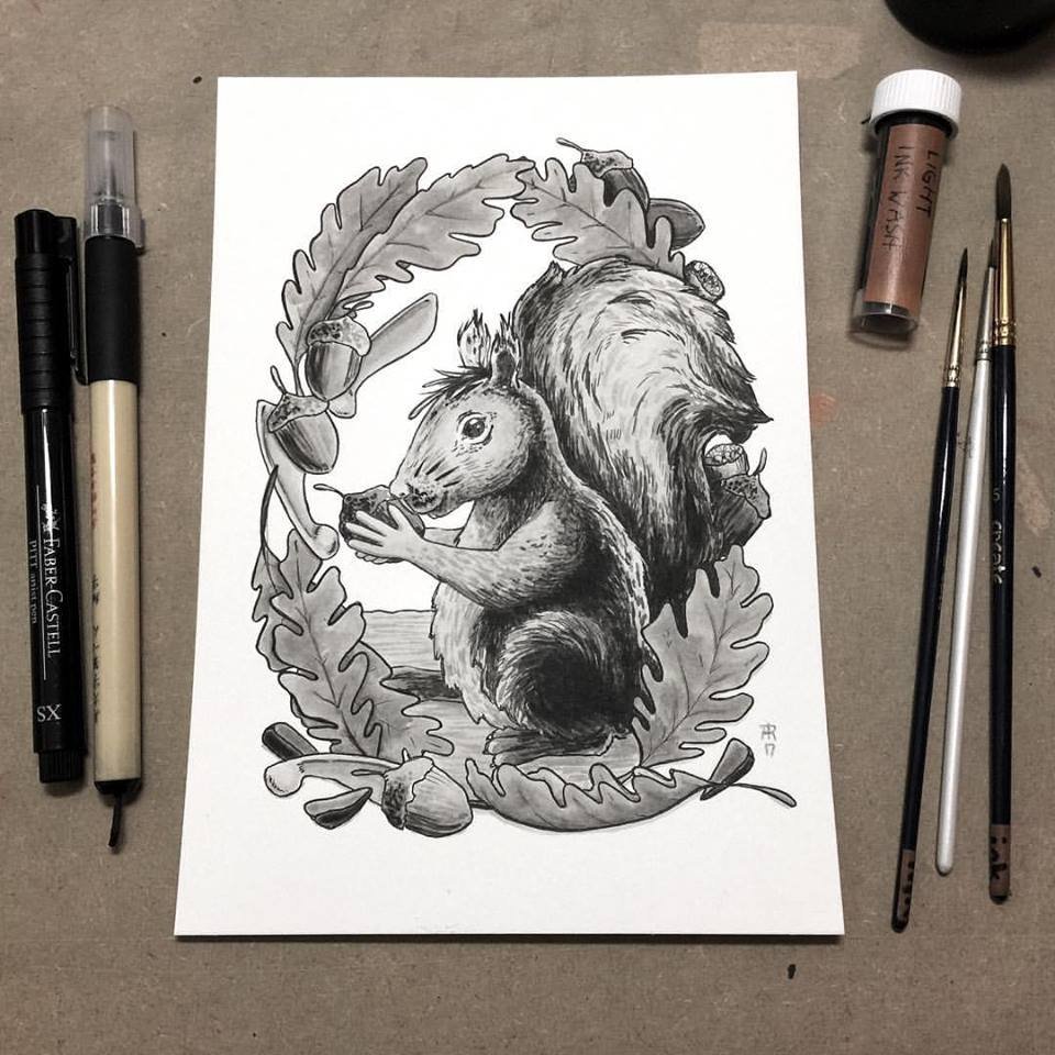 original artwork : squirrel season product image (1)