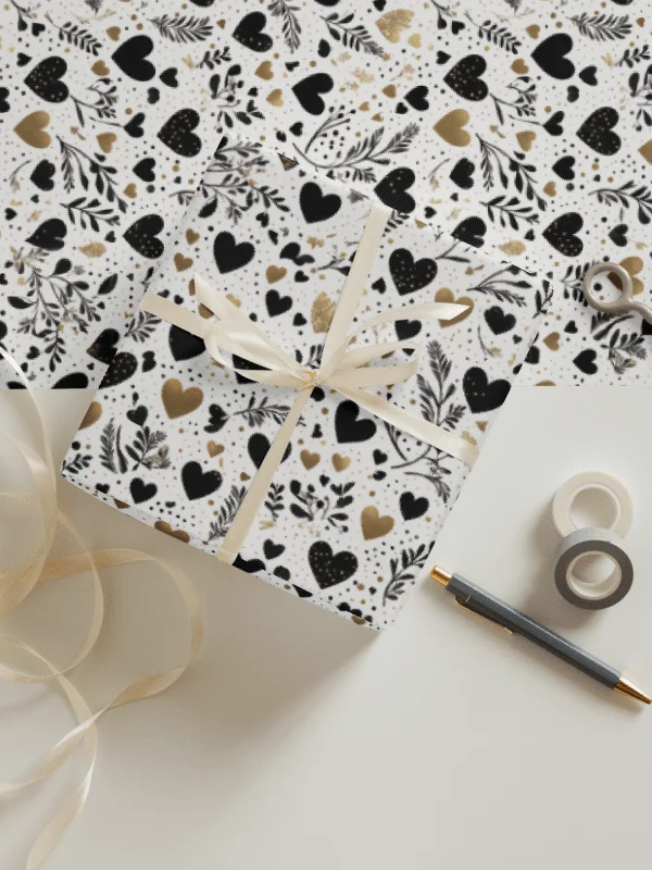 Pretty Hearts Wrapping Paper Set of 3 product image (3)