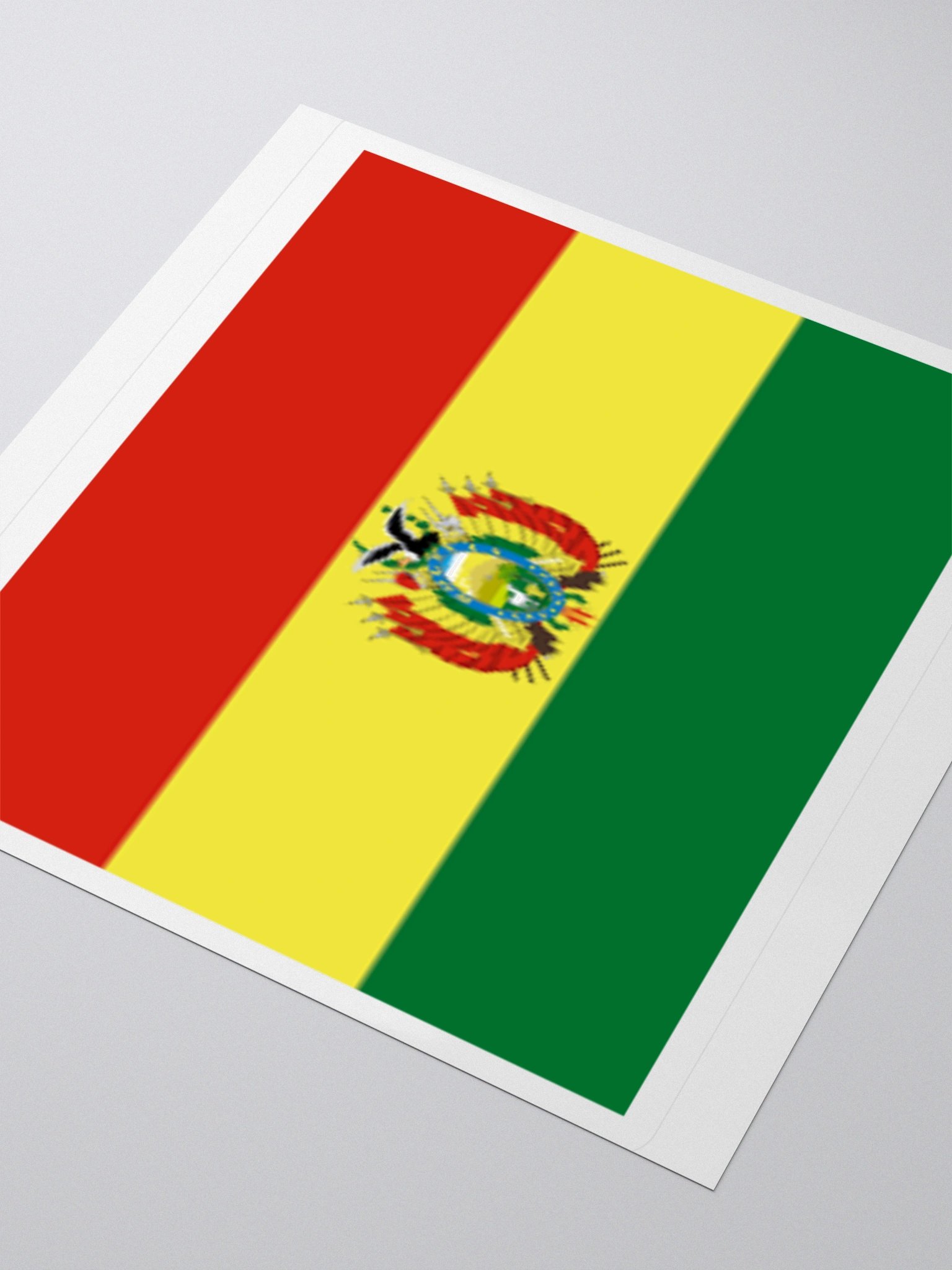 Exclusive Bolivia Flag Kiss-Cut Stickers - High-Quality Vinyl, Multiple Sizes product image (7)