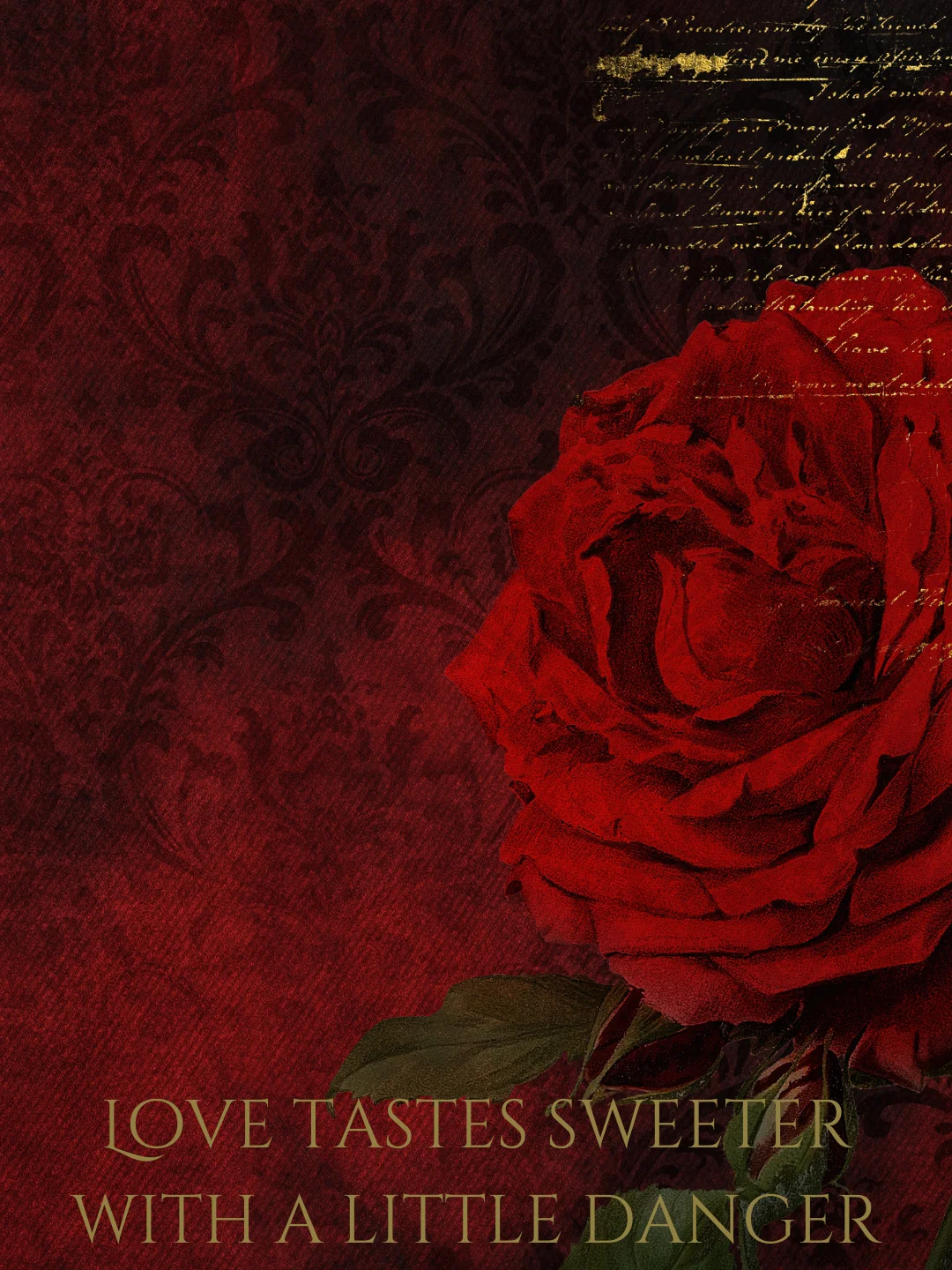 Crimson Reverie Digital Phone Wallpaper product image (2)
