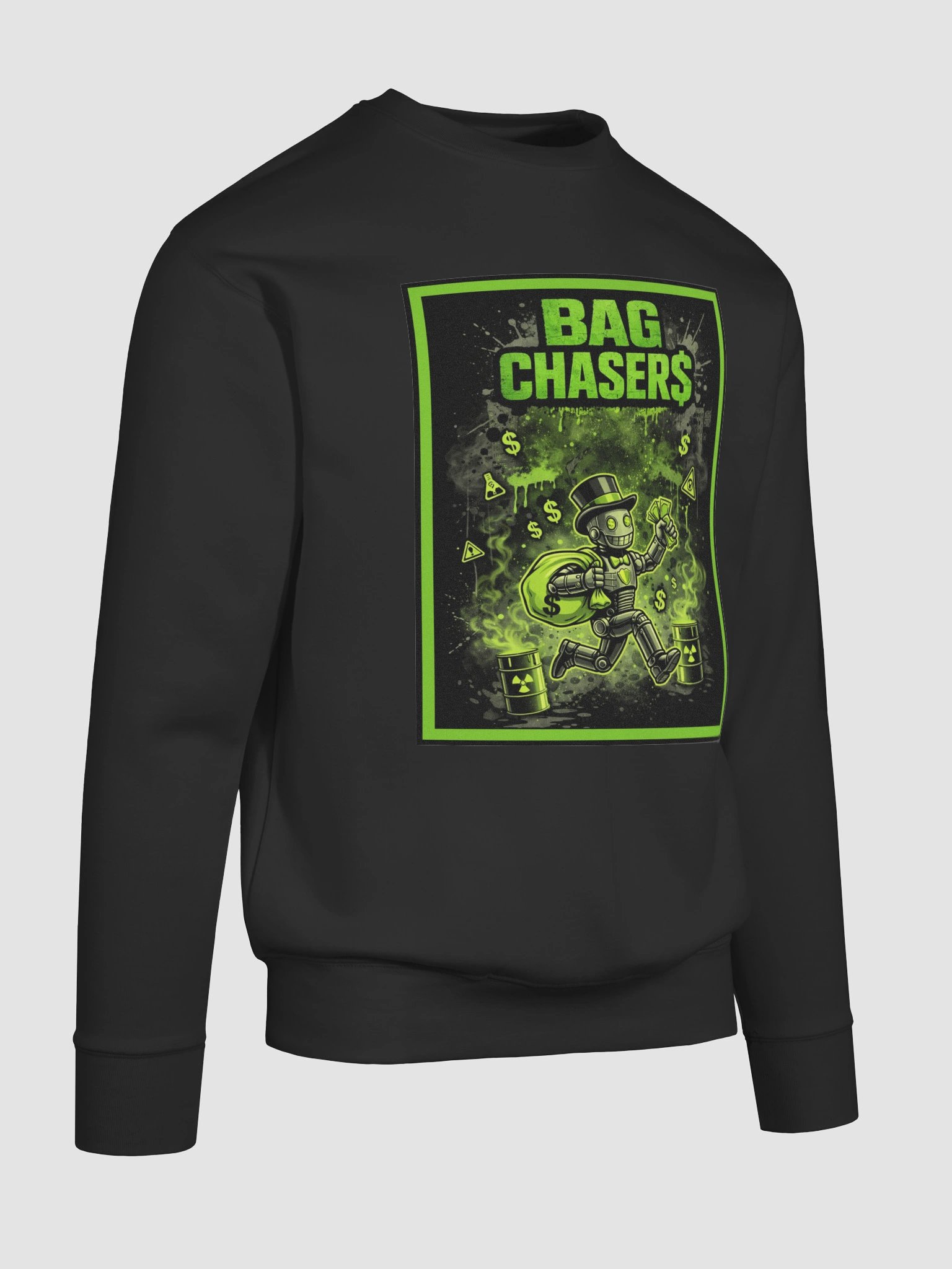 "BAG CHASERS" premium cotton sweatshirt product image (5)