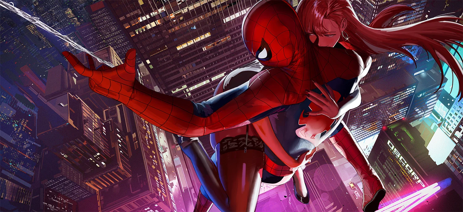 Night Swing🕸️ (Desk Mat) product image (1)