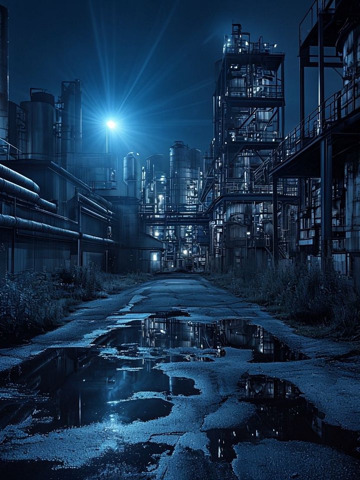 Industrial Nightfall Framed Poster product image (1)