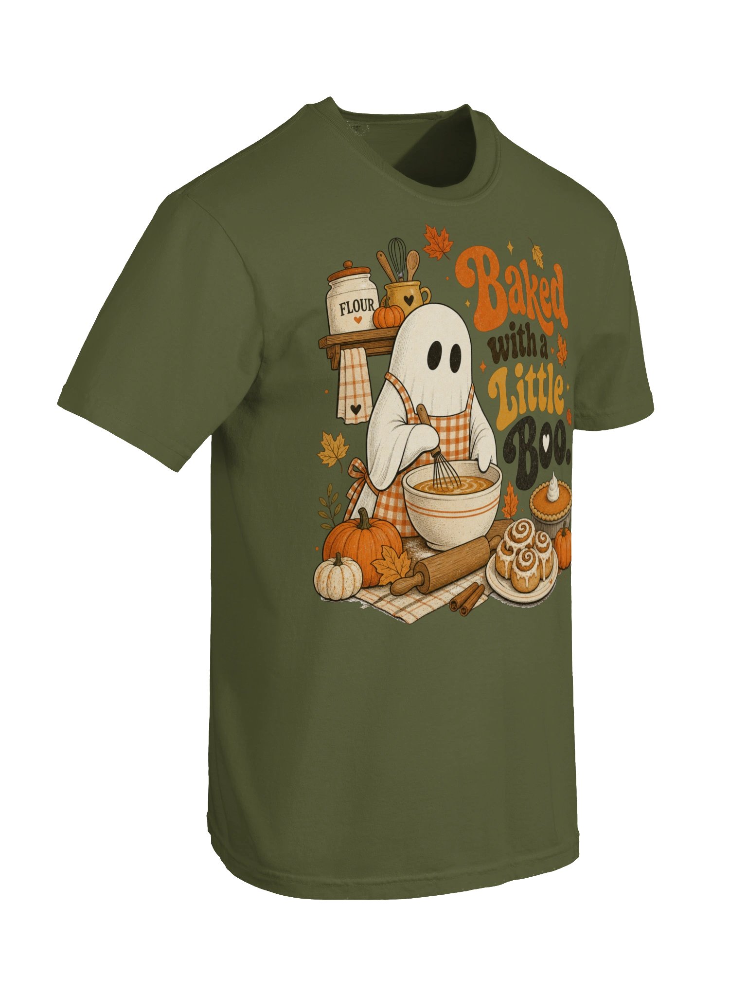 Baked with a Little Boo Fall Baking Tee product image (93)
