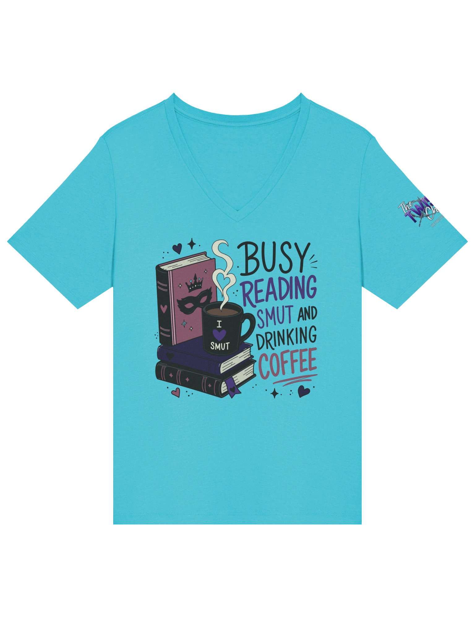 Busy Reading Smut & Drinking Coffee (Women's V-Neck) product image (36)
