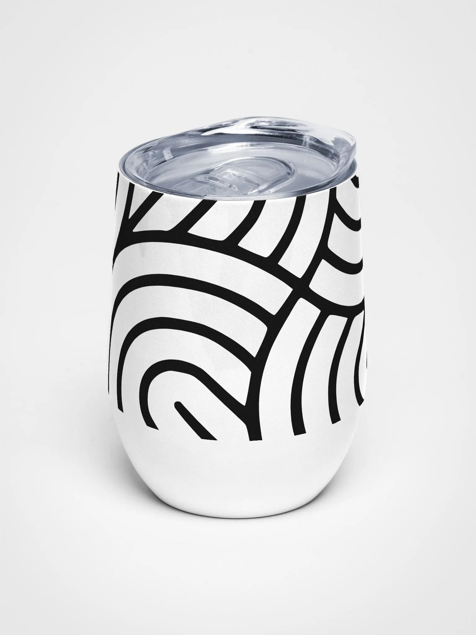 Monochrome Maze Wine 12oz Tumbler product image (3)